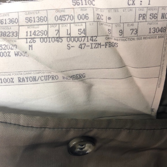 Ermenegildo Zegna Green Blue Plaid Wool Blazer 44L - Picture 7 of 9